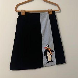 Women’s Uncommon Threads Donna McMillan Navy & Lt Blue Corduroy A Line Skirt 6